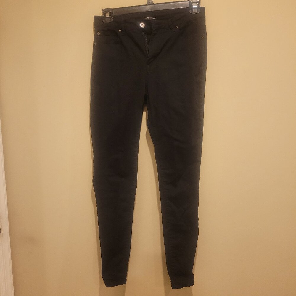 Ashley Stewart Women's Black Stretch Skinny Jeans